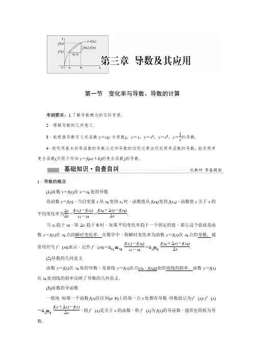 导数及其应用