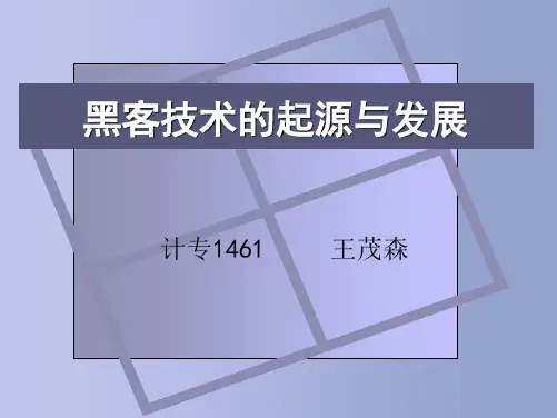 黑客技术的起源与发展