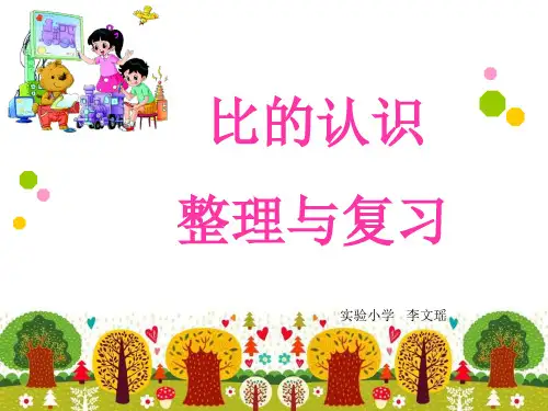比的认识整理与复习