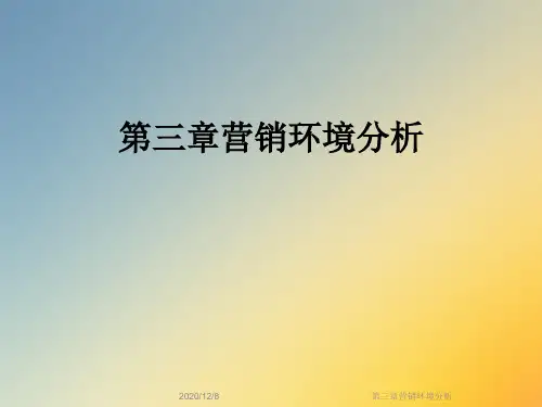 第三章营销环境分析