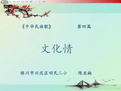 文化情说课PPT
