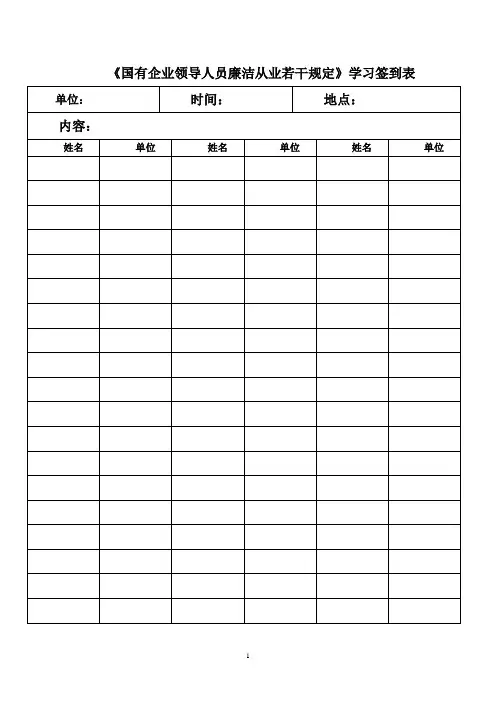 《国有企业领导人员廉洁从业若干规定》学习总结