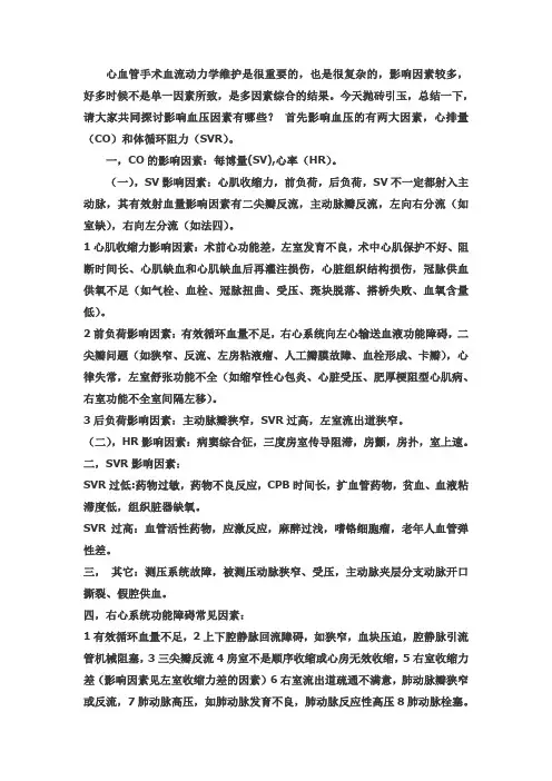 影响血压的因素 2