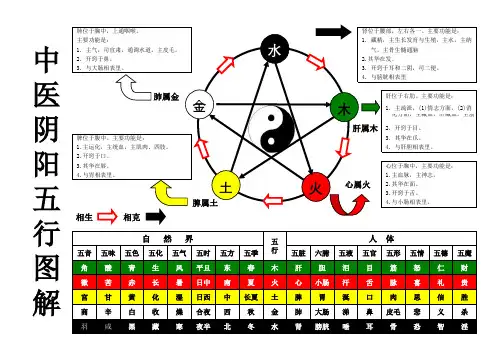 中医阴阳五行图解