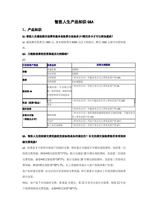 智胜人生相关答疑
