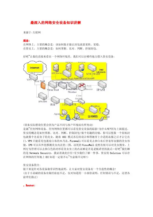 最深入的网络安全设备知识讲解