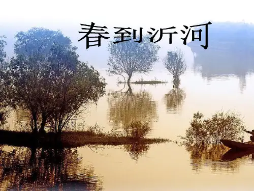 《春到沂河》课件