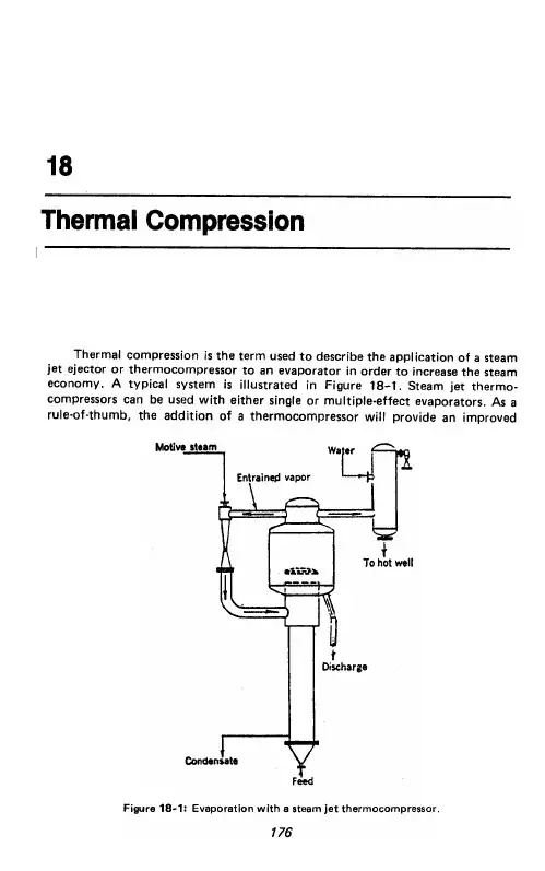 Thermocompressor Characteristics