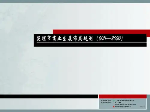 昆明市商业网点发展规划及布局(2011—2020)