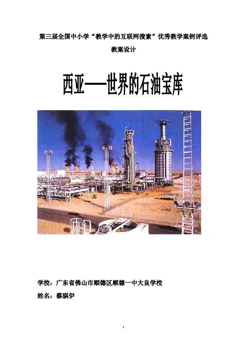 第三届全国中小学教学中的互联网搜索优秀教学案例蔡骐伊