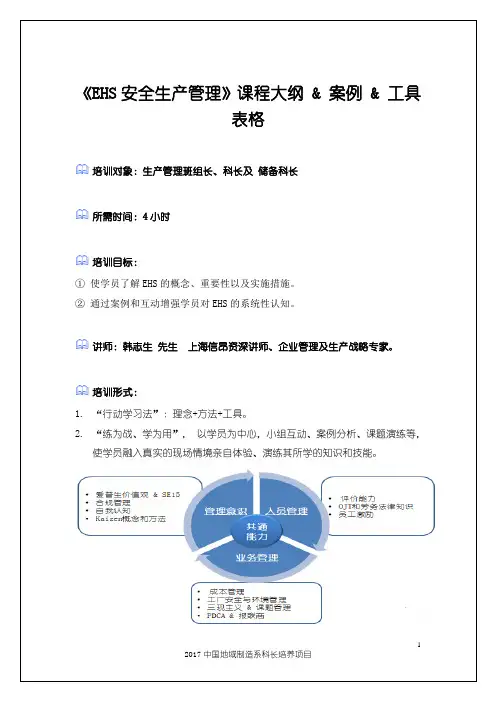 EHS安全生产管理(精品文档)
