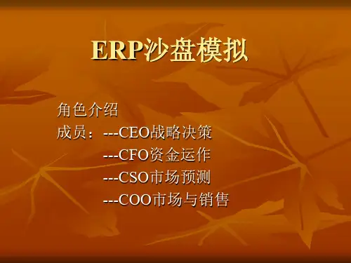 ERP沙盘模拟