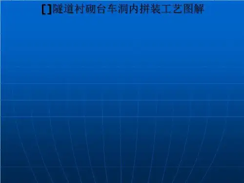 []隧道衬砌台车洞内拼装工艺图解