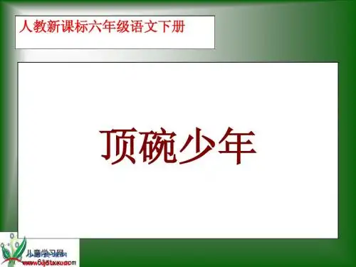 (人教新课标)六年级语文下册课件 顶碗少年 4