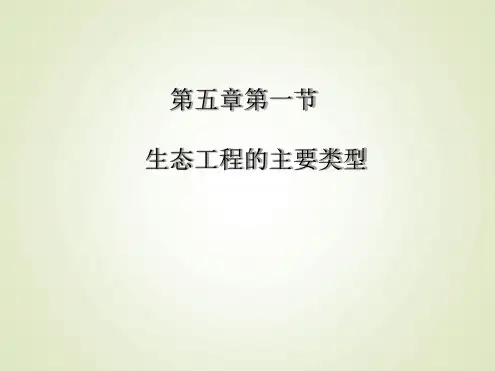 浙科版高中生物选修三51生态工程的主要类型 课件 共35张