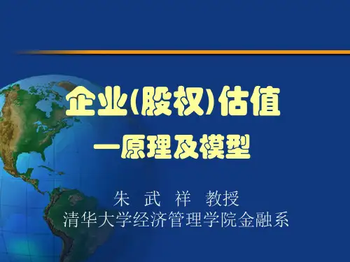 投资估值原理及模型精编.ppt