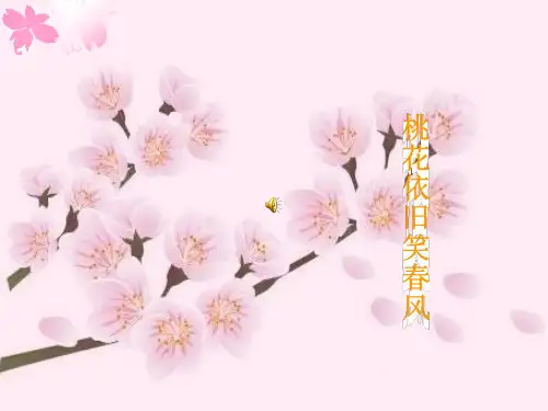 好看的桃花风景ppt模板