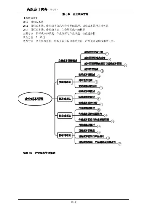 第七章 企业成本管理