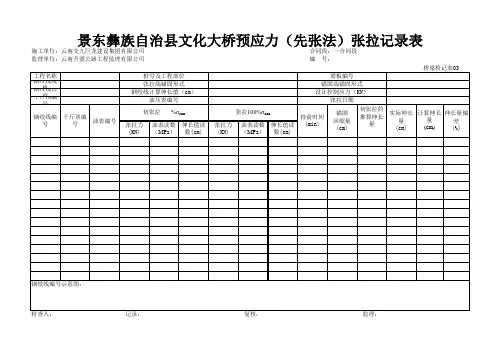 张拉记录表