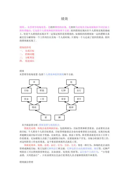 绩效与绩效管理