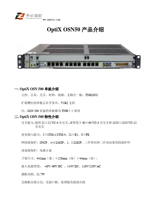 OptiX OSN500产品介绍