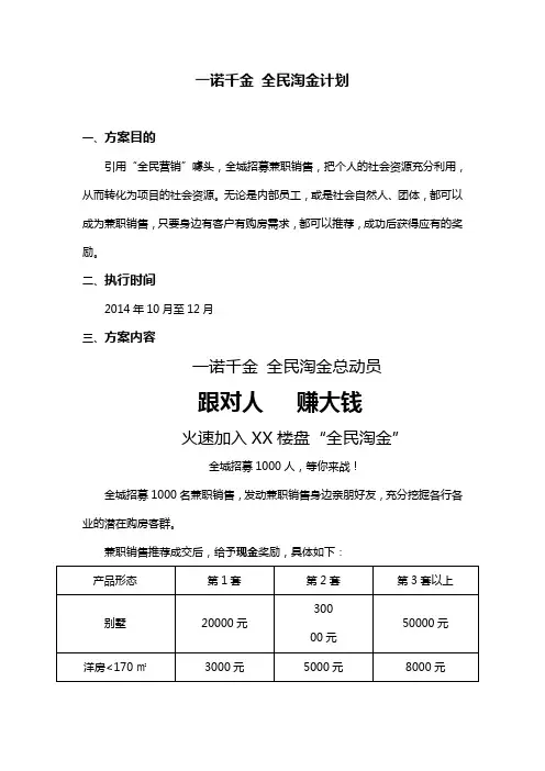全民营销方案 2
