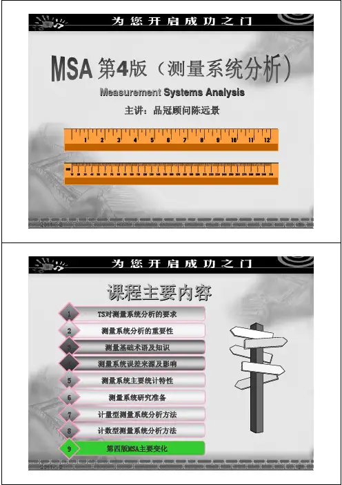MSA培训资料--第四版