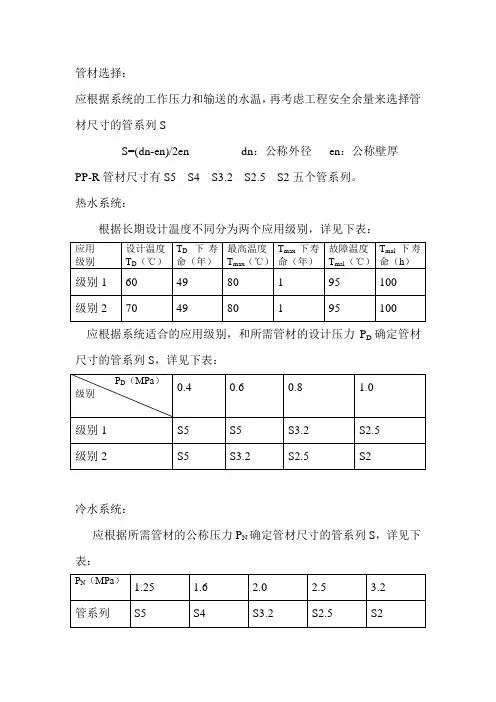 PP-R管材选择：