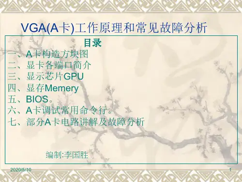 VGA工作原理和常见故障分析
