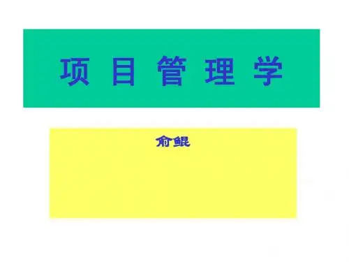 项目管理课件