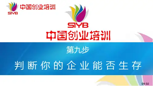 9-SYB新版课件 第九步：创业计划书