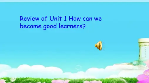 人教版九年级英语 Review of Unit 1 How can we become good l