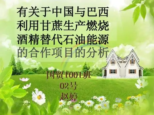 中国与巴西甘蔗转变酒精能源合作的分析 2