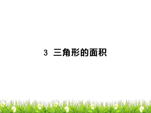 人教五年级数学上册3三角形的面积
