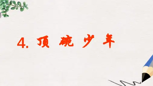 人教版小学语文六年级下册4《顶碗少年》ppt课件5