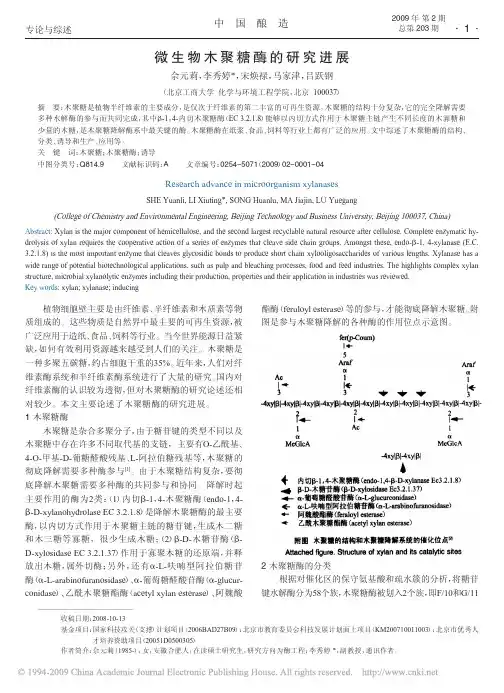 微生物木聚糖酶的研究进展