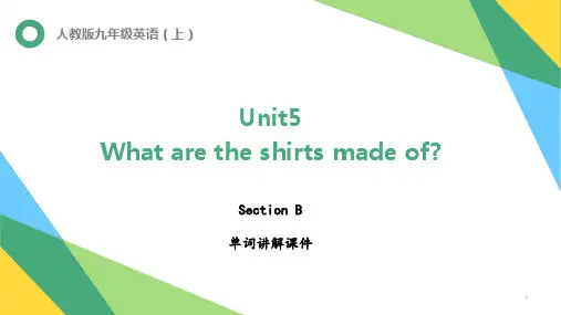 Unit5 SectionB 单词 课件 人教版九年级英语