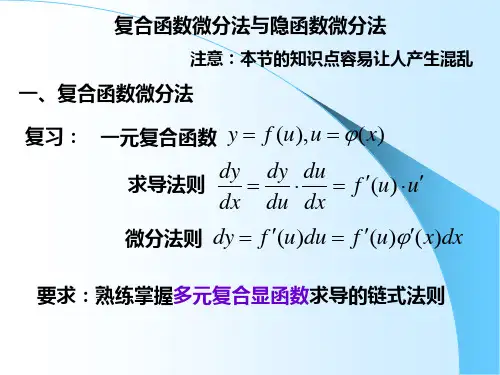 复合函数微分法与隐函数微分法
