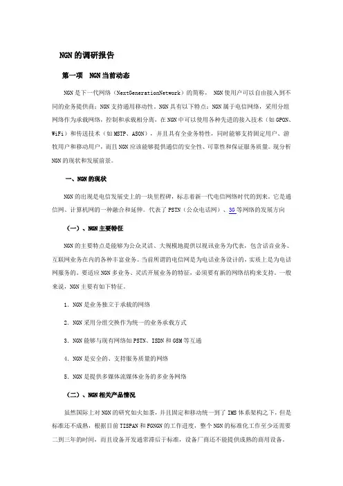NGN的调研报告