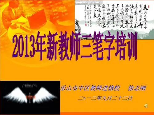 新教师三笔字培训(精选)