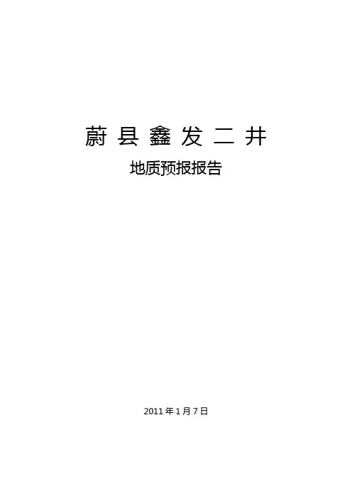 地质预报