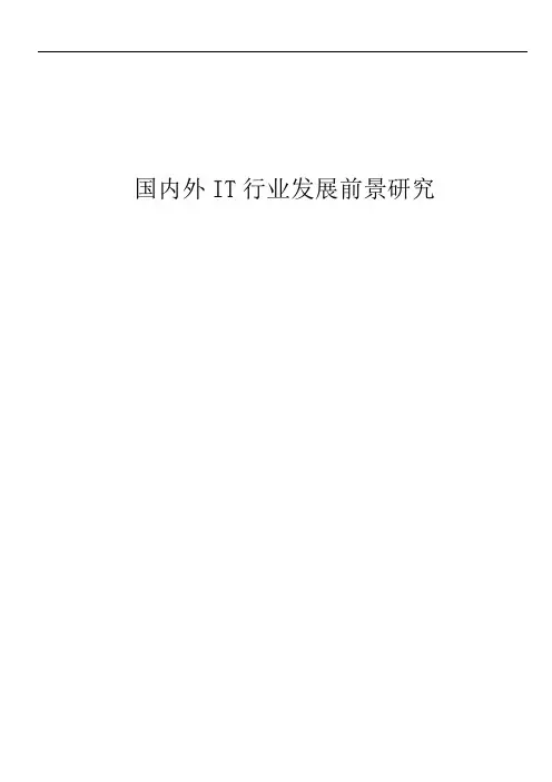国内外IT行业发展前景