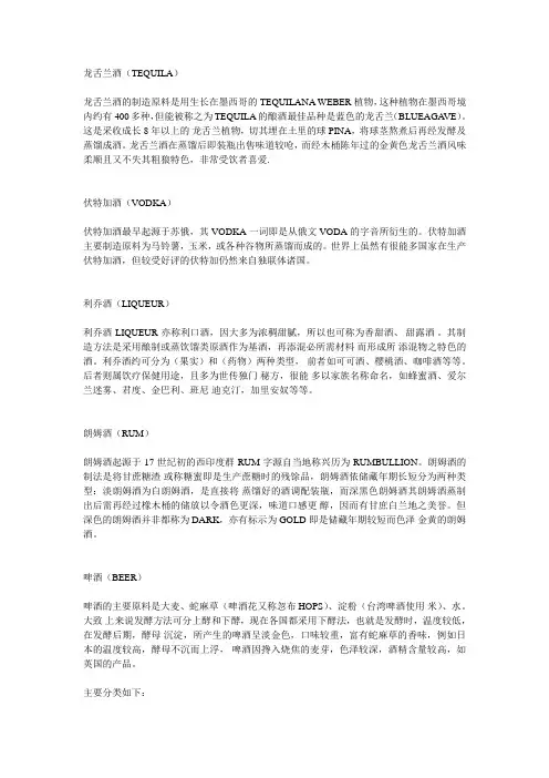 名酒介绍