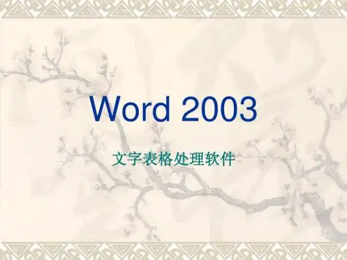 Word讲义