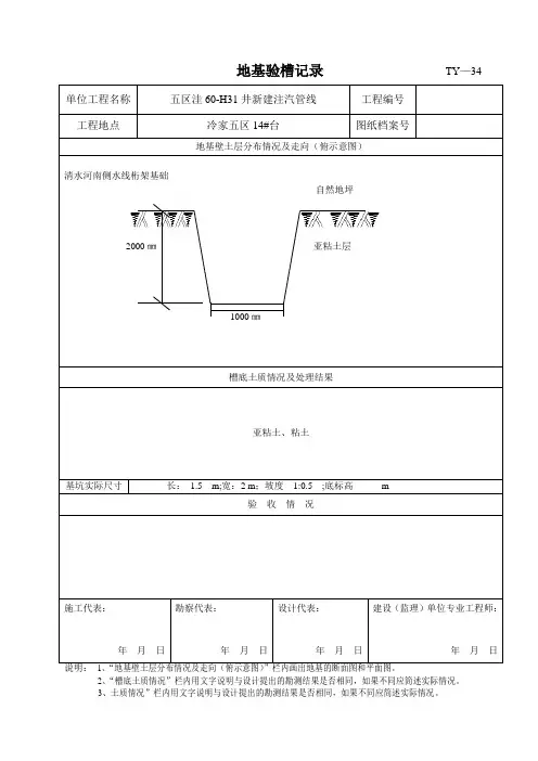 地基验槽记录 3