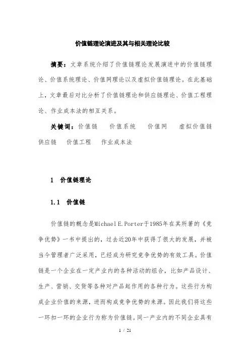 价值链理论