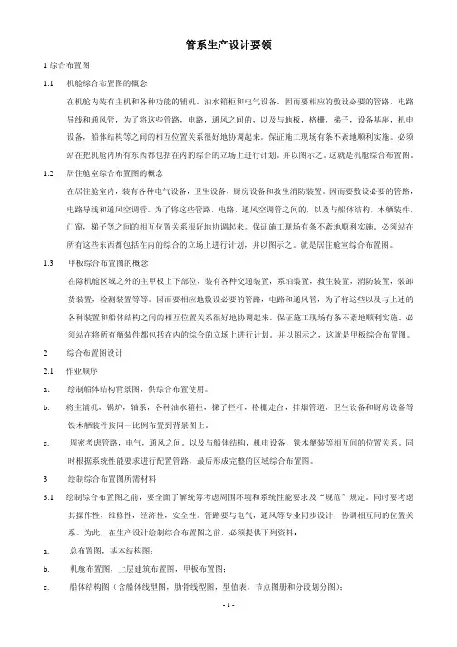 管系生产设计要领