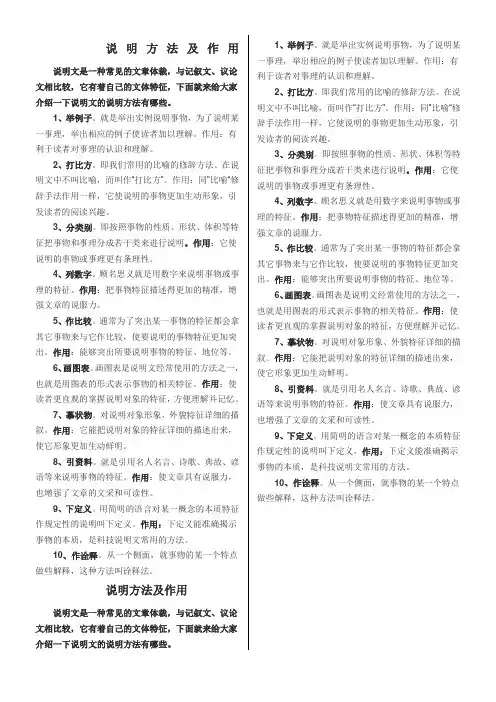说明方法及作用 2