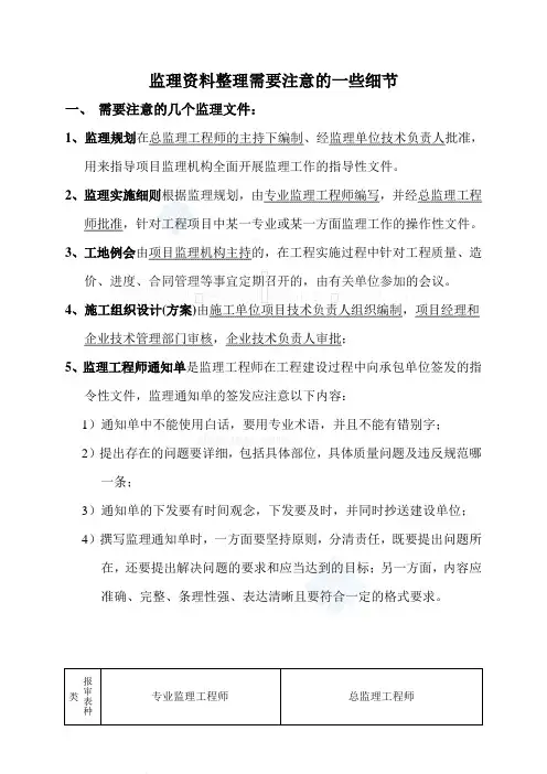 监理规范用语统一规定  检验批  分项 分部 材料报验 监理 审查 意见 规范 用语
