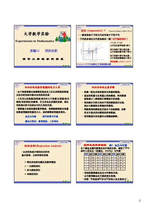 清华大学 数学实验12讲